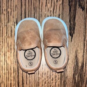Little Love Bug Tan Kids Slip-On Shoes